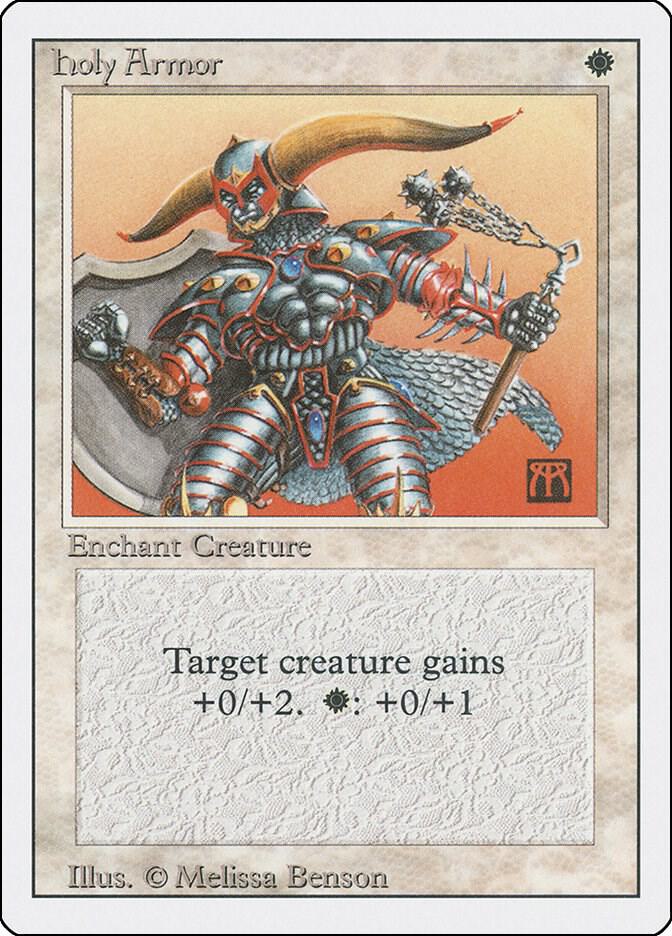 Holy Armor card from Revised Edition