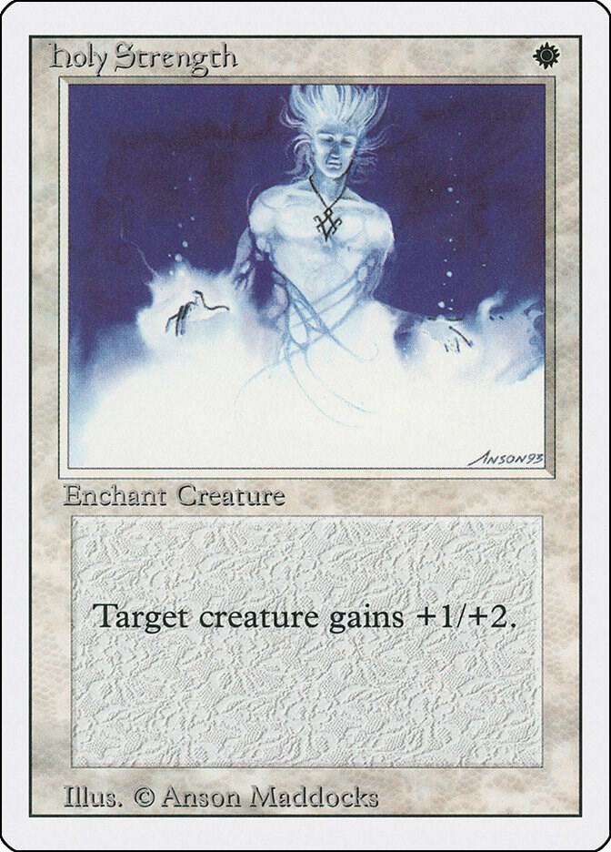 Holy Strength card from Revised Edition