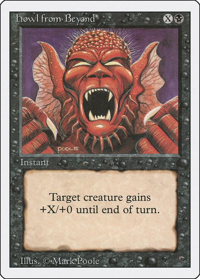 Howl from Beyond card from Revised Edition