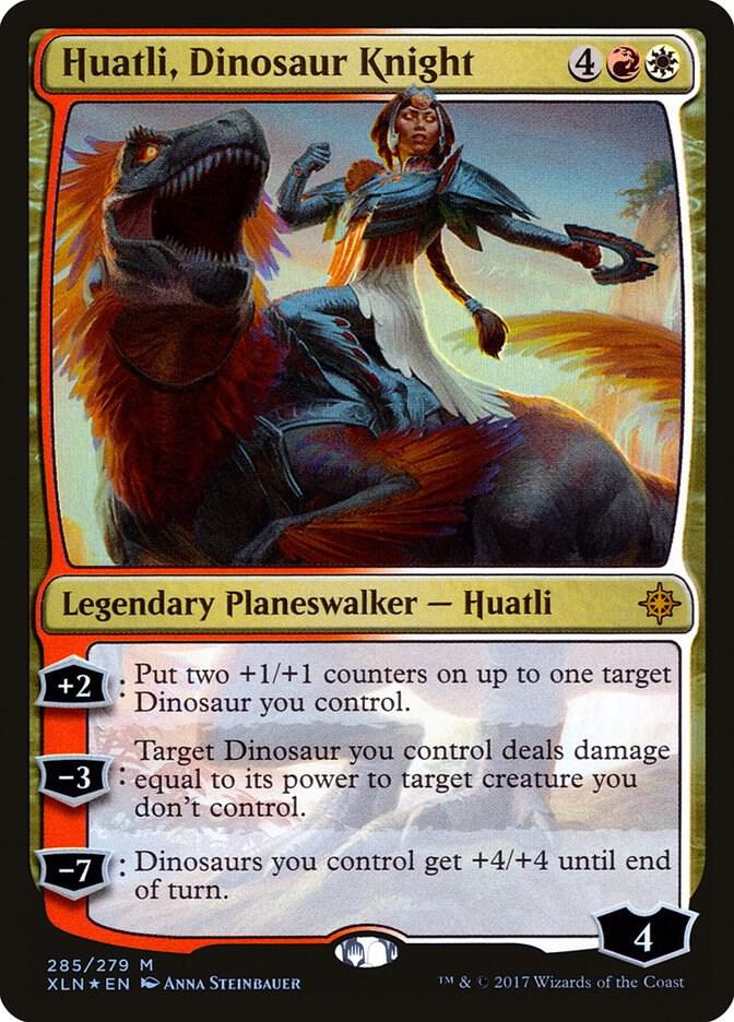 Huatli, Dinosaur Knight 285 card from Ixalan