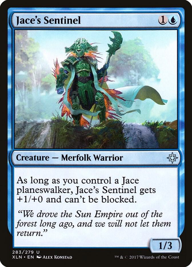 Jace's Sentinel 283 card from Ixalan