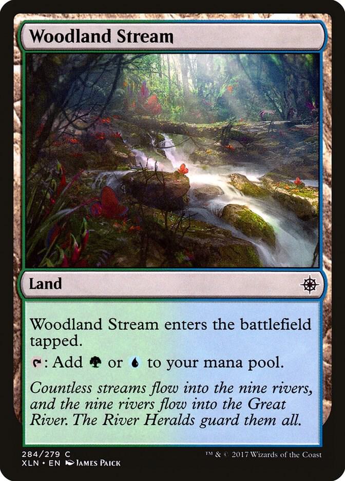 Woodland Stream 284 card from Ixalan