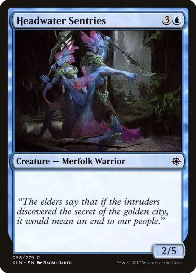 Headwater Sentries 58 card from Ixalan
