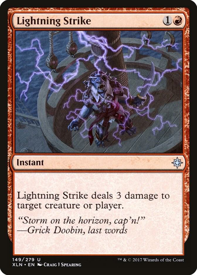 Lightning Strike 149 card from Ixalan