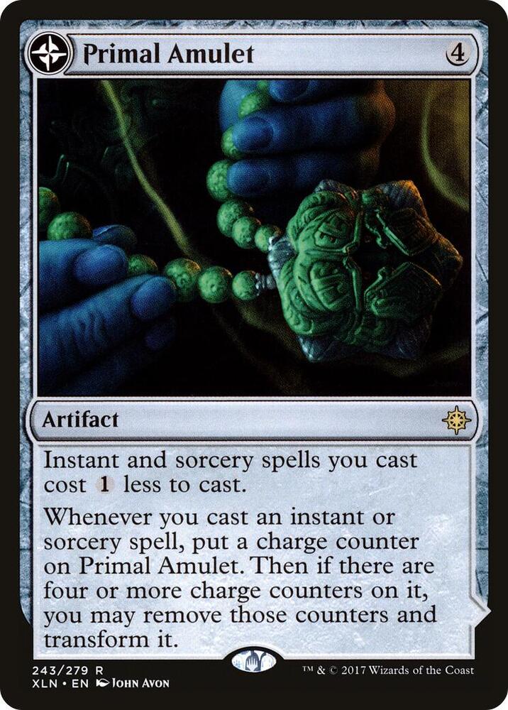 Primal Amulet 243 card from Ixalan