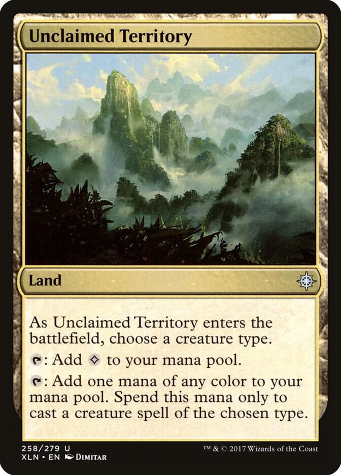 Unclaimed Territory 258 card from Ixalan