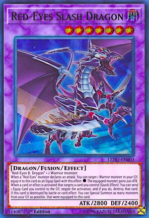 Red-Eyes Slash Dragon LEDU-EN003 card from Legendary Duelists