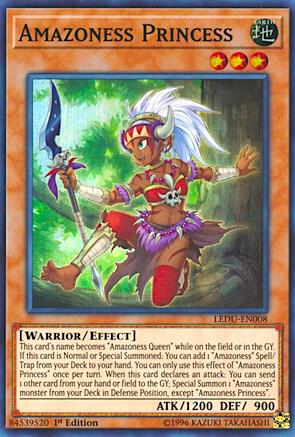Amazoness Princess LEDU-EN008 card from Legendary Duelists