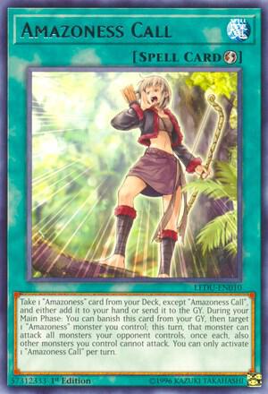 Amazoness Call LEDU-EN010 card from Legendary Duelists