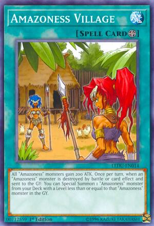 Amazoness Village LEDU-EN014 card from Legendary Duelists