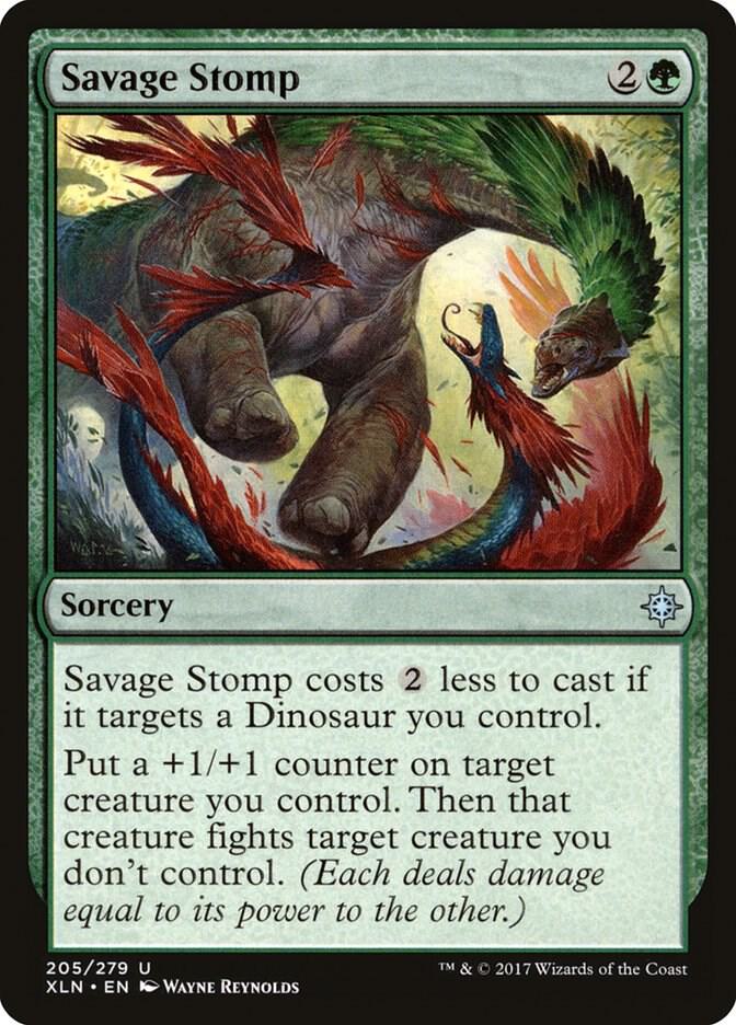 Savage Stomp 205 card from Ixalan