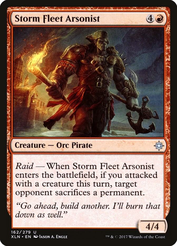 Storm Fleet Arsonist 162 card from Ixalan