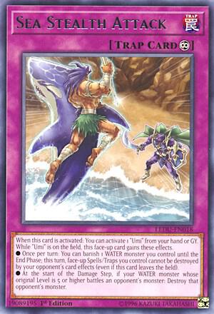 Sea Stealth Attack LEDU-EN018 card from Legendary Duelists