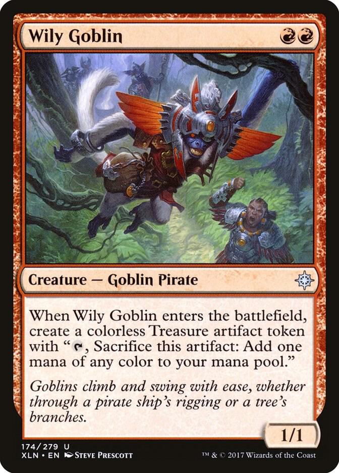 Wily Goblin 174 card from Ixalan
