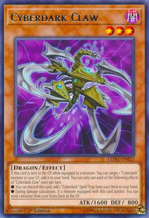 Cyberdark Claw LEDU-EN023 card from Legendary Duelists