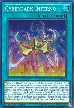 Cyberdark Inferno LEDU-EN025 card from Legendary Duelists