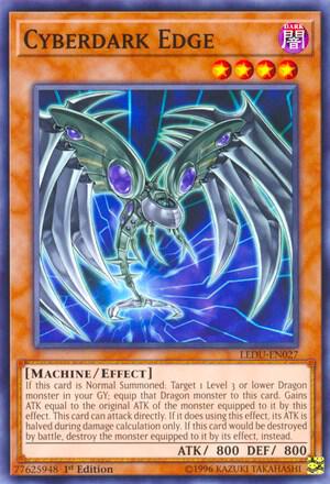 Cyberdark Edge LEDU-EN027 card from Legendary Duelists