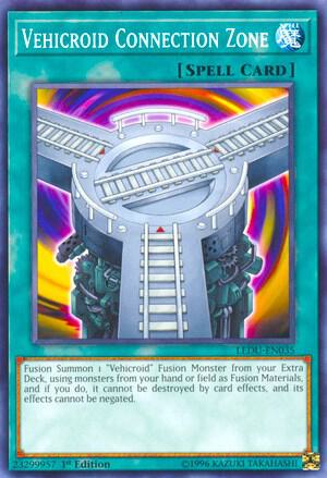 Vehicroid Connection Zone LEDU-EN035 card from Legendary Duelists