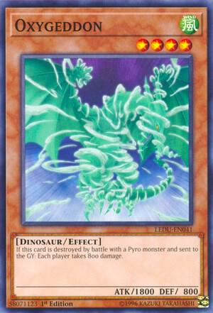 Oxygeddon LEDU-EN041 card from Legendary Duelists