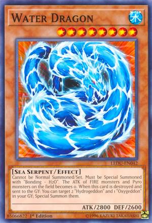 Water Dragon LEDU-EN042 card from Legendary Duelists