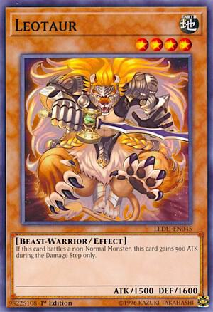 Leotaur LEDU-EN045 card from Legendary Duelists
