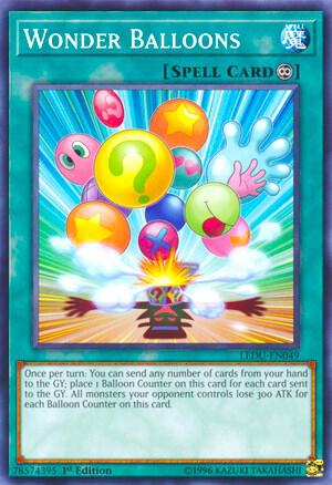 Wonder Balloons LEDU-EN049 card from Legendary Duelists