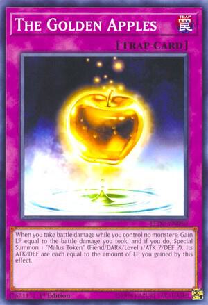The Golden Apples LEDU-EN050 card from Legendary Duelists
