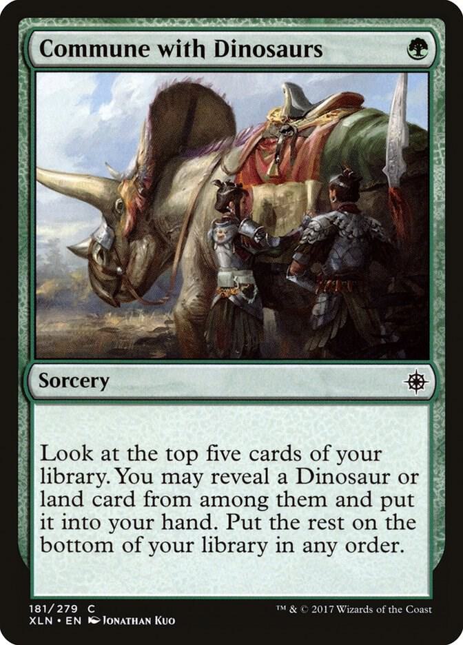 Commune with Dinosaurs 181 card from Ixalan