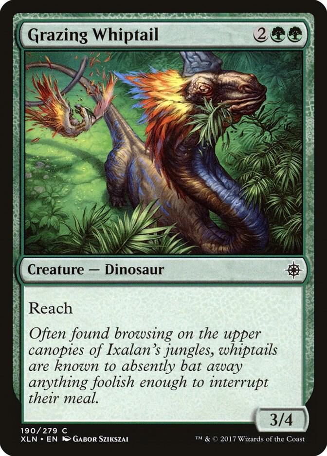 Grazing Whiptail 190 card from Ixalan