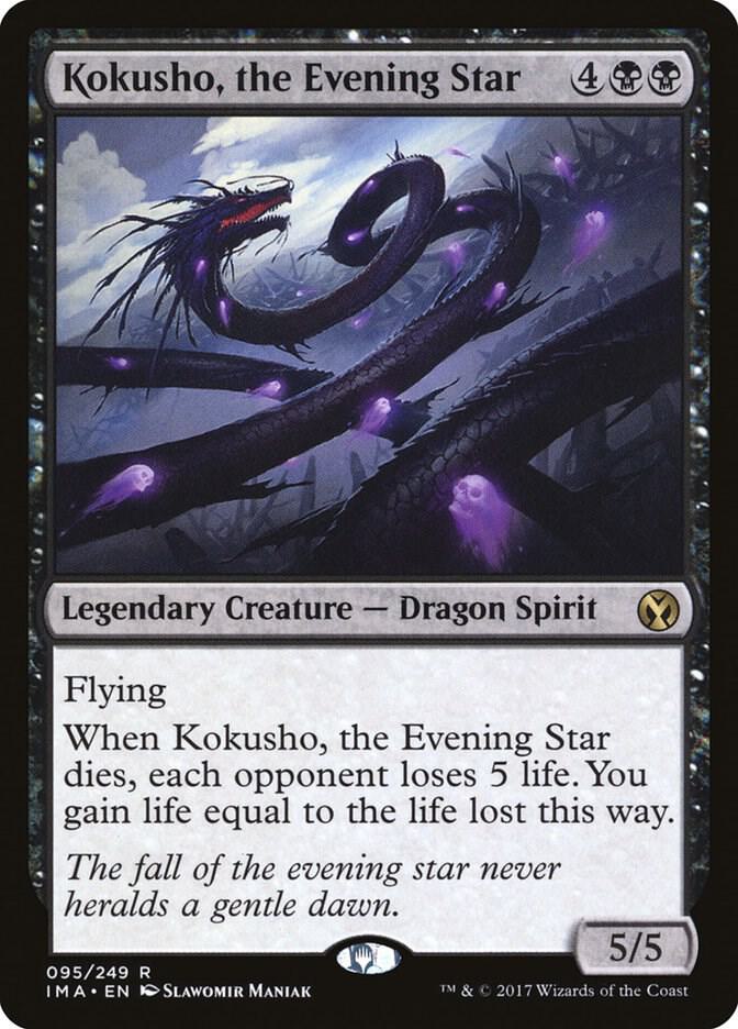 Kokusho, the Evening Star 95 card from Iconic Masters