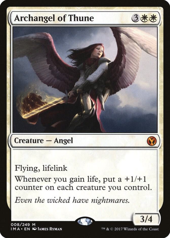 Archangel of Thune 8 card from Iconic Masters