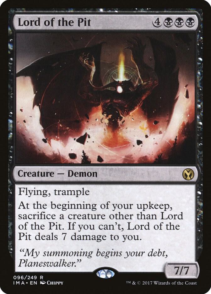 Lord of the Pit 96 card from Iconic Masters
