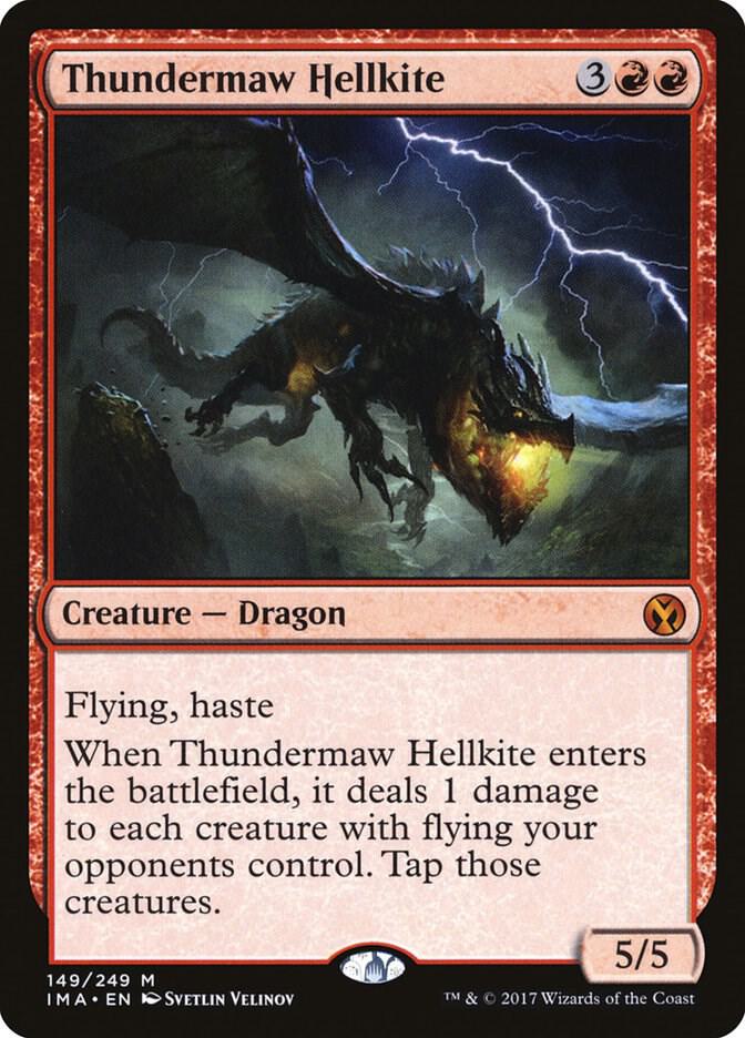 Thundermaw Hellkite 149 card from Iconic Masters