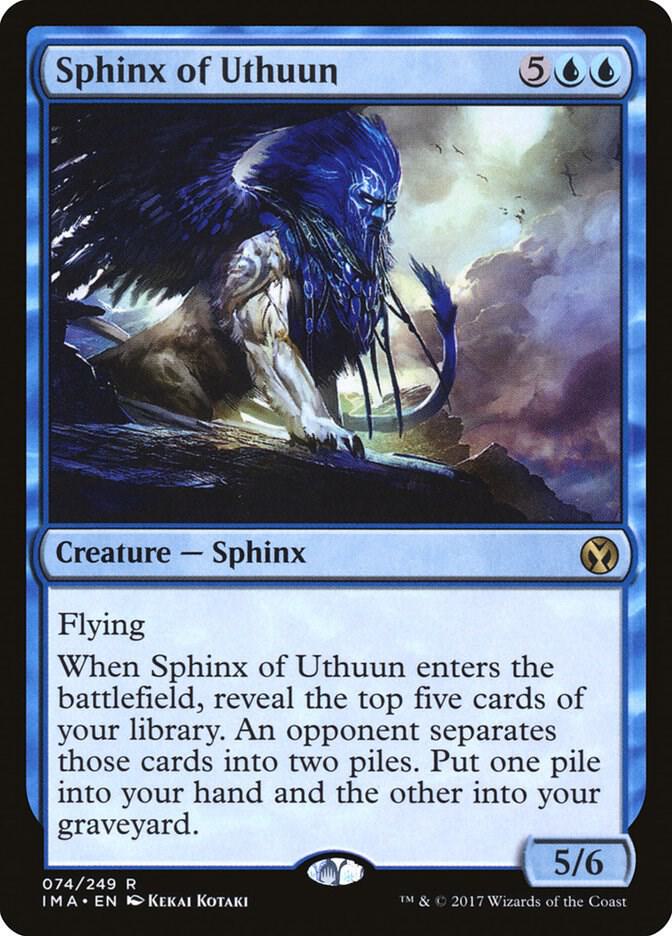 Sphinx of Uthuun 74 card from Iconic Masters