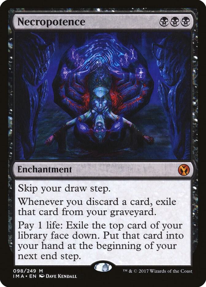 Necropotence 98 card from Iconic Masters