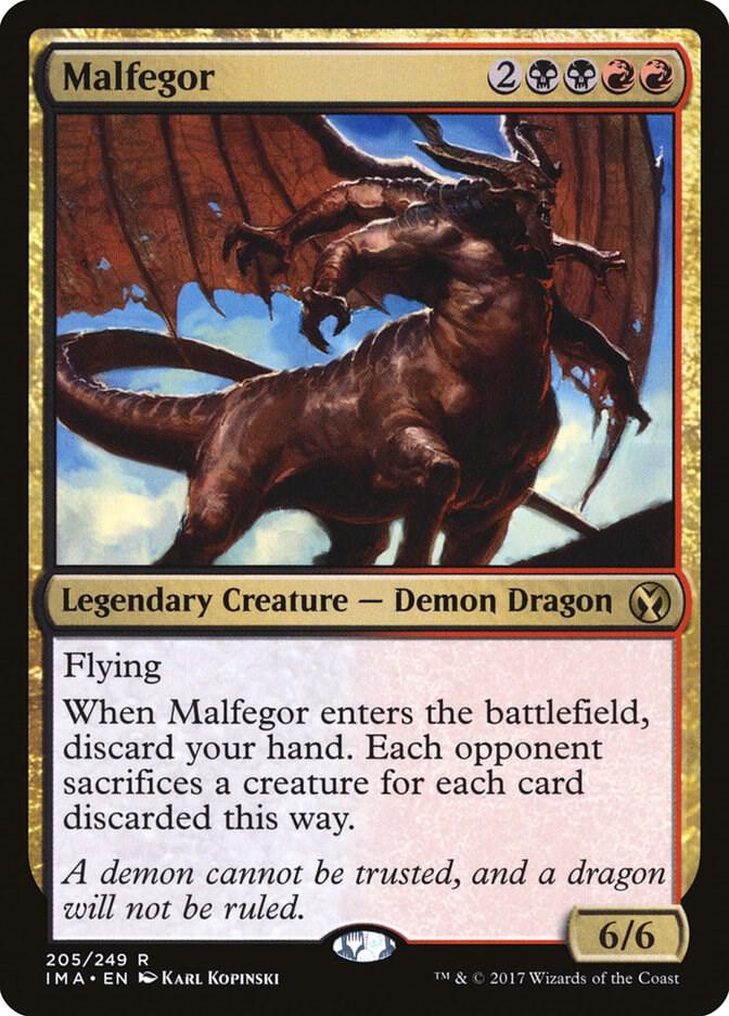 Malfegor 205 card from Iconic Masters