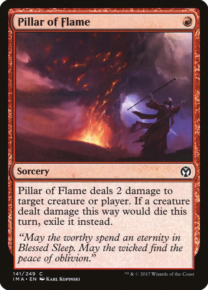 Pillar of Flame 141 card from Iconic Masters