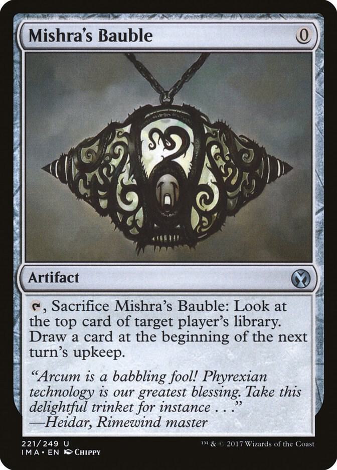 Mishra's Bauble 221 card from Iconic Masters