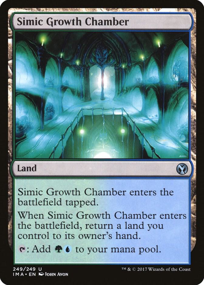 Simic Growth Chamber 249 card from Iconic Masters