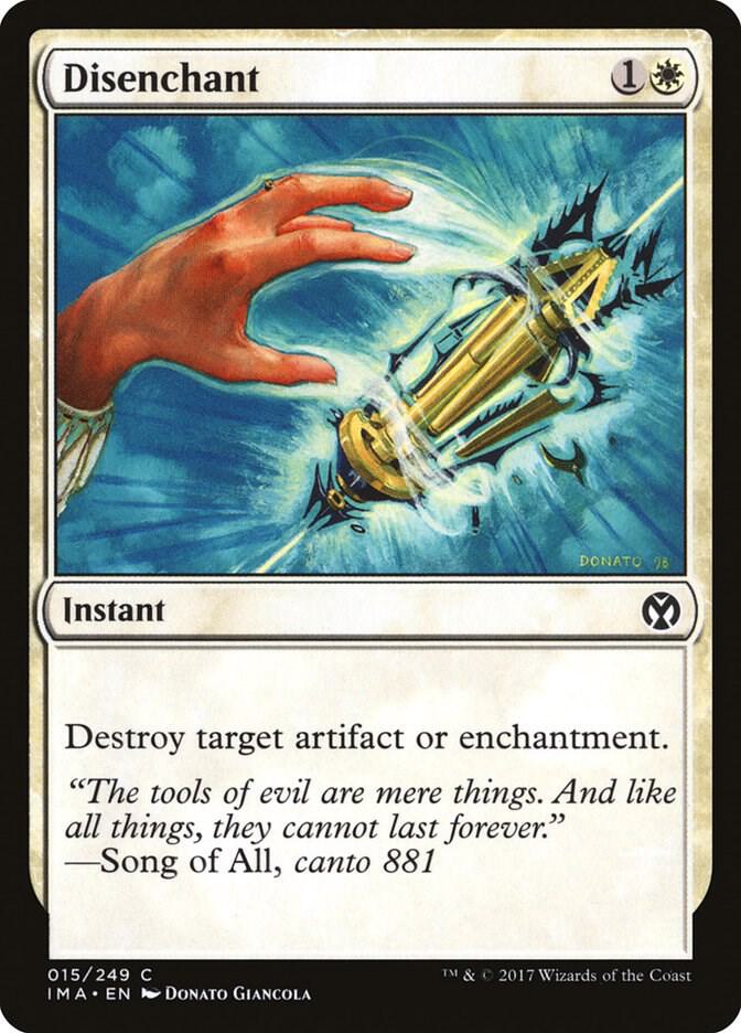 Disenchant 15 card from Iconic Masters