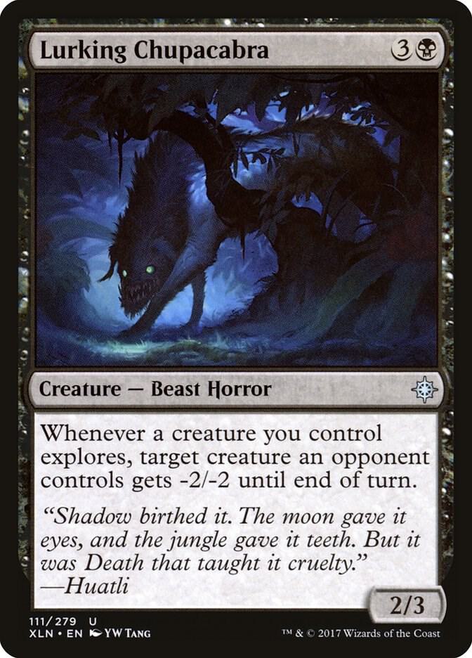 Lurking Chupacabra 111 card from Ixalan