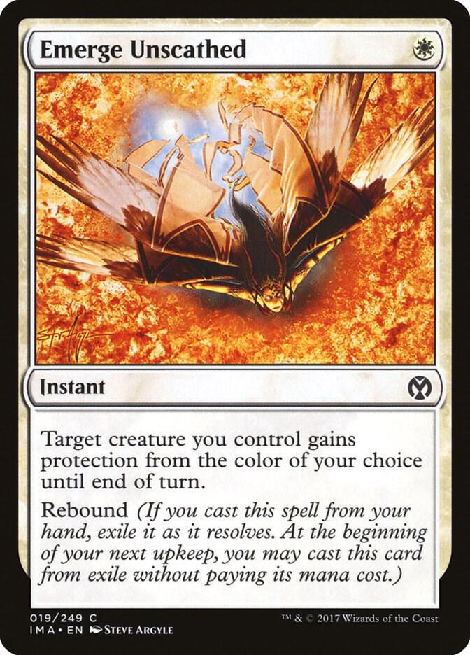 Emerge Unscathed 19 card from Iconic Masters