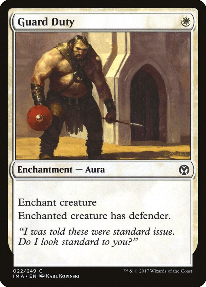 Guard Duty 22 card from Iconic Masters