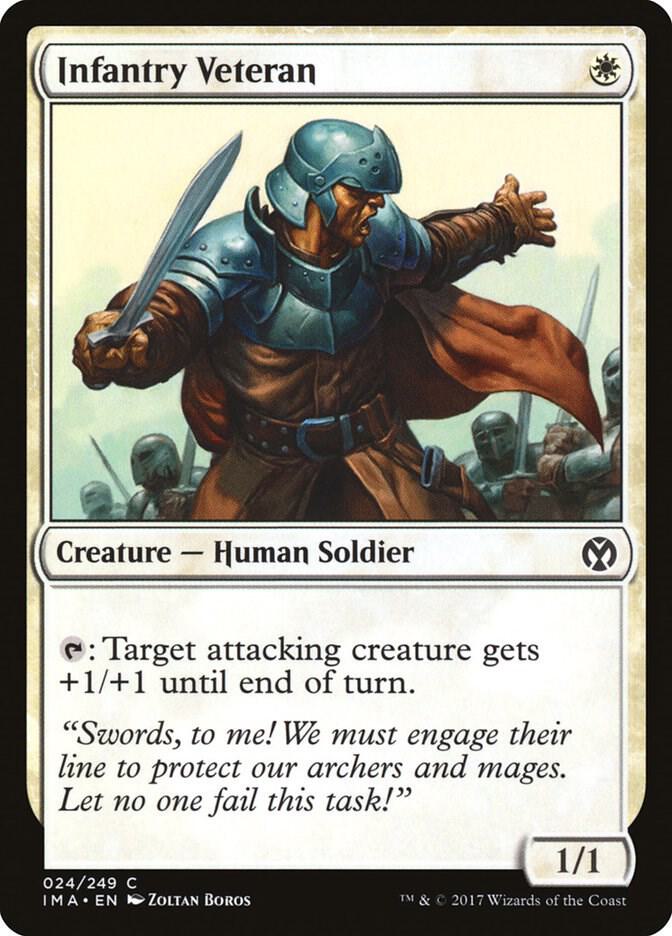 Infantry Veteran 24 card from Iconic Masters