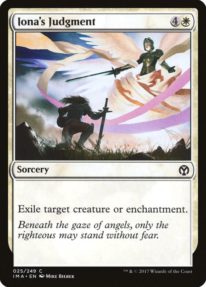 Iona's Judgment 25 card from Iconic Masters