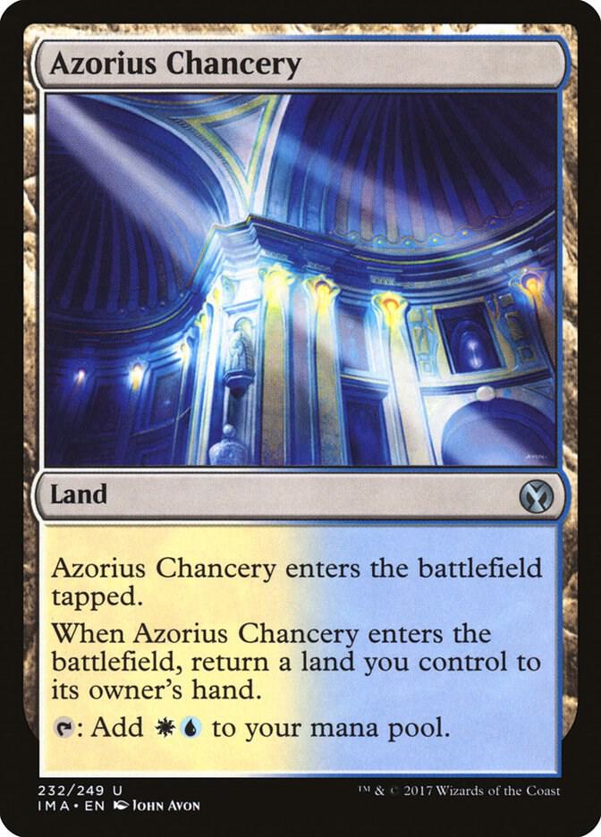 Azorius Chancery 232 card from Iconic Masters