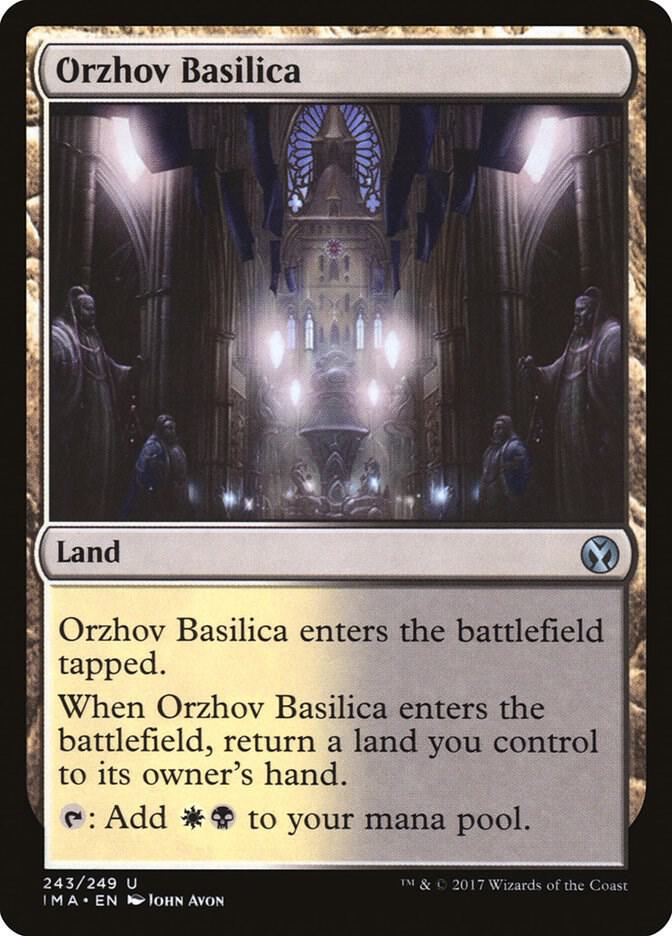 Orzhov Basilica 243 card from Iconic Masters
