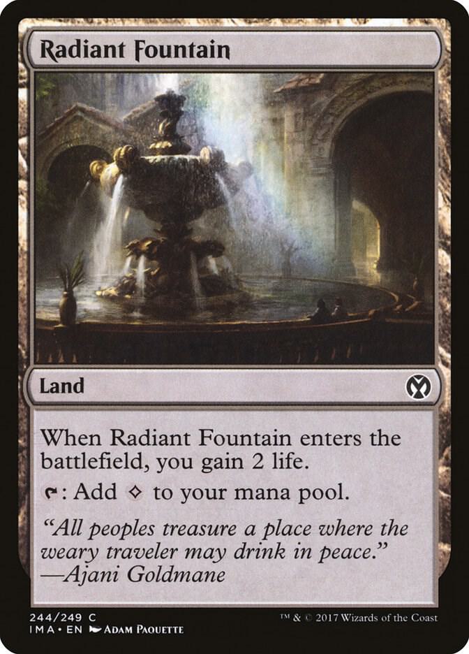 Radiant Fountain 244 card from Iconic Masters