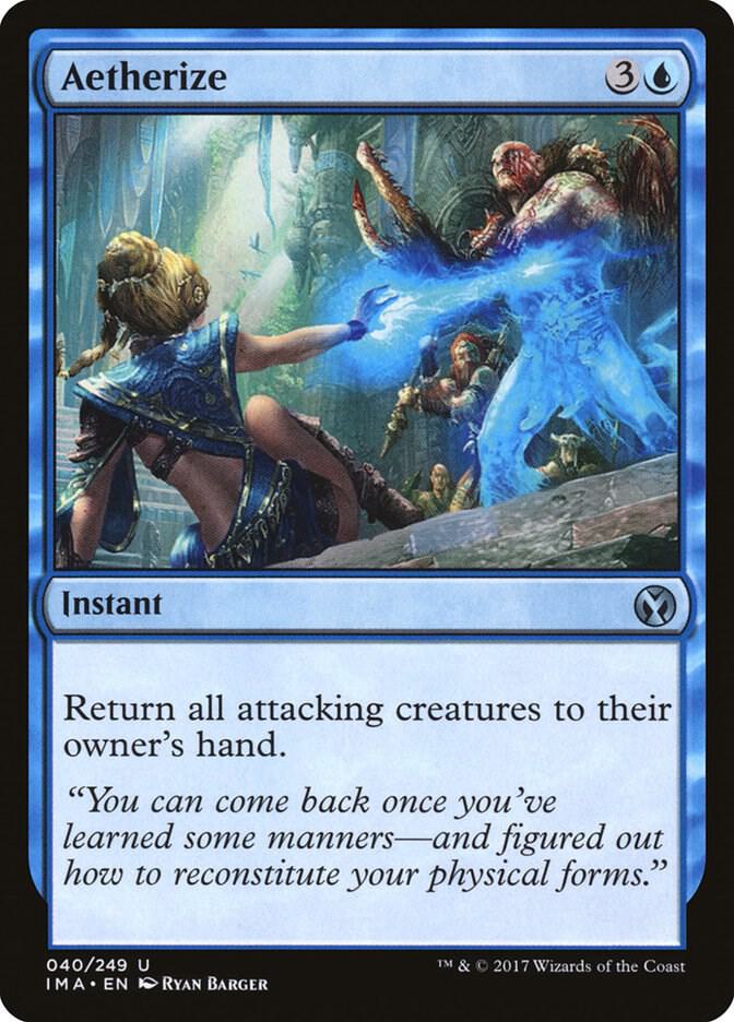 Aetherize 40 card from Iconic Masters