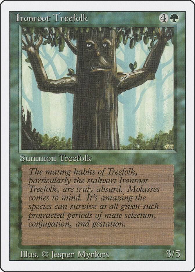 Ironroot Treefolk card from Revised Edition